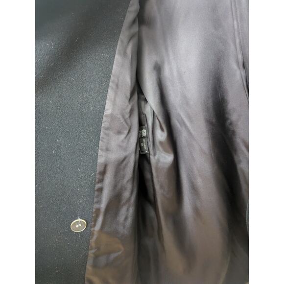 Saks Fifth Avenue Vintage 100% Wool Coat Size 10 Double Breasted Pea Coat - Picture 10 of 14